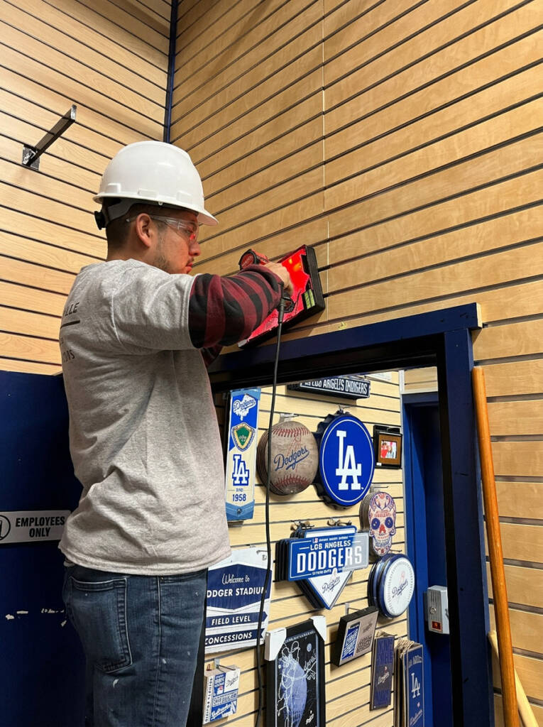 Working on a job site image